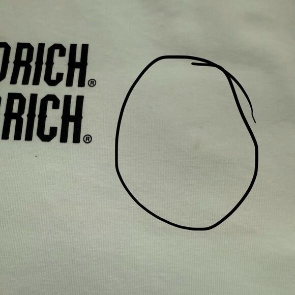 Hoodrich Crop Top T-Shirt XL White Tee - Picture 8 of 8